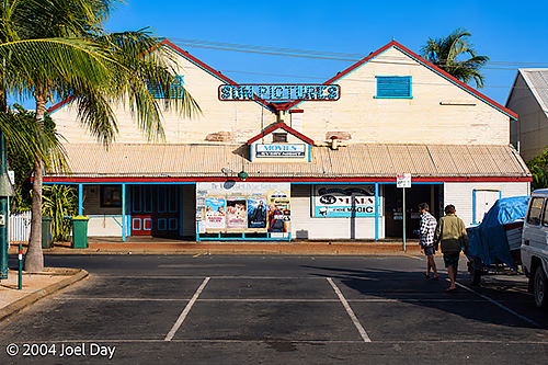 Historic outdoor cinema in Broome, Western Australia