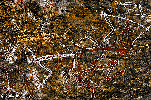Aboriginal cave drawings in Kakadu National Park, Northern Territory