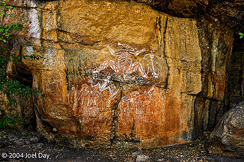 Aboriginal cave drawings in Kakadu National Park, Northern Territory