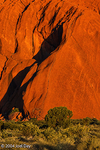The east side of Uluru, Northern Territory