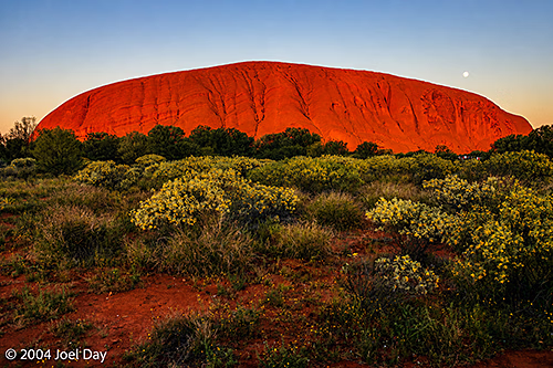 The east side of Uluru at sunrise, Northern Territory