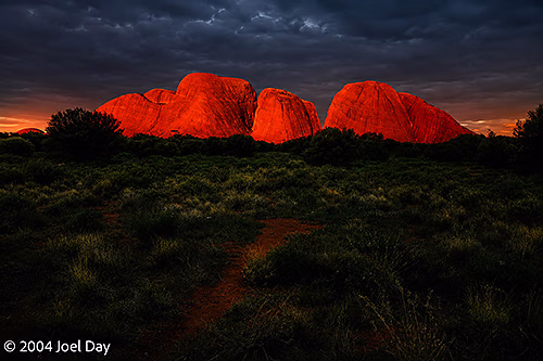 Kata Tjuta at sunset, Northern Territory