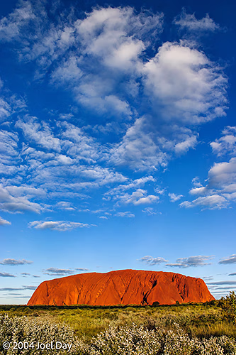 The west side of Uluru at sunset, Northern Territory
