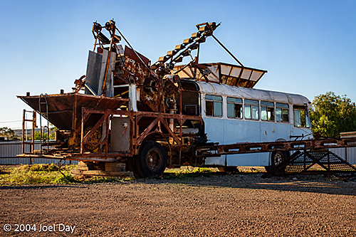 Old Mad Max movie prop in Coober Pedy, South Australia