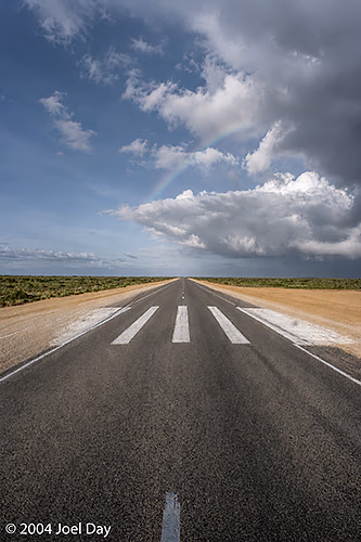 Chadwick Roadstrip for Royal Flying Doctor Service planes along Eyre Highway in South Australia