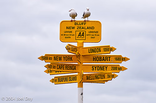 Southernmost Point of the South Island, near Invercargill, New Zealand