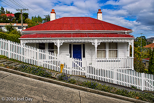 House on Baldwin Street, Dunedin - The Steepest Street in the World