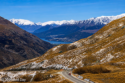 Mountain Pass near Queenstown, South Island, New Zealand