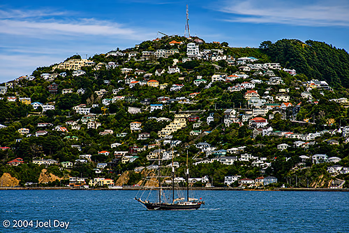 Tall Ship in Wellington, North Island, New Zealand