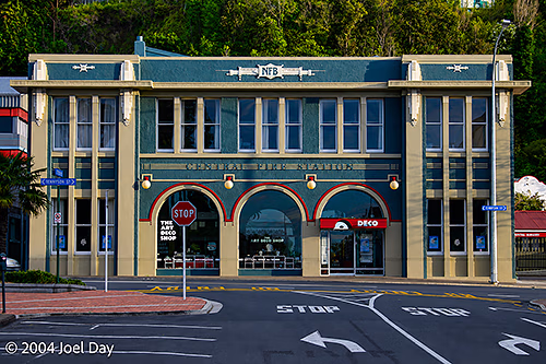 Art Deco Architecture in Napier, North Island, New Zealand