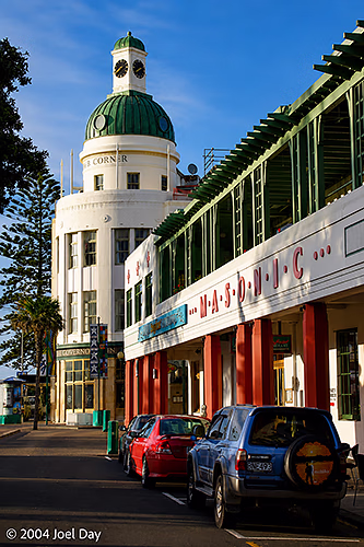 Art Deco Architecture in Napier, North Island, New Zealand