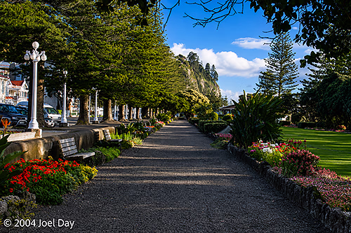 Marine Parade Parks in Napier, North Island, New Zealand