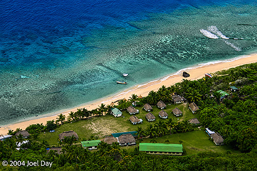 Ecotourism resort on Wayalailai Island, Yasawas Island Group, Fiji
