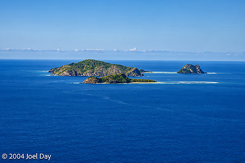 View from the top of Wayalailai Island of Yasawas Island Group, Fiji