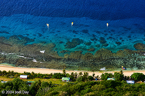 View from the top of Wayalailai Island, Yasawas Island Group, Fiji