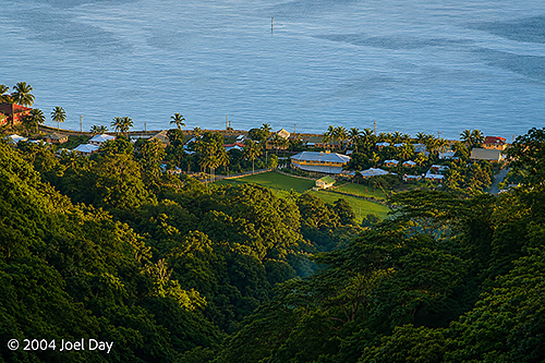 View from Volcanic Rim on Lovoni to Levuka Hiking Track, Ovalau Island, Fiji