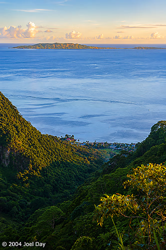 View from Volcanic Rim on Lovoni to Levuka Hiking Track, Ovalau Island, Fiji