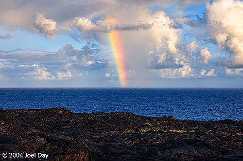 Pacific Ocean Rainbow, Hawai'i Volcanoes National Park, Island of Hawai'i, Hawai'i