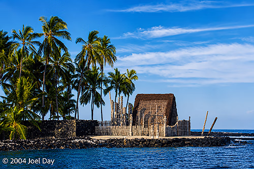 Hale o Keawe at Puʻuhonua o Hōnaunau National Historical Park, Island of Hawai'i, Hawai'i