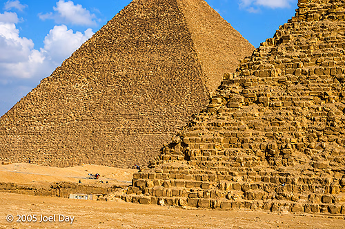 The Great Pyramids of the Giza Necropolis near Cairo, Egypt