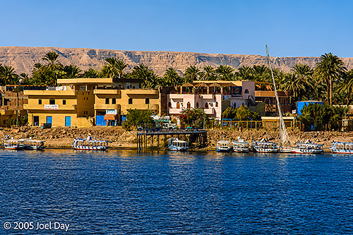 Life along the Nile River near Luxor, Egypt