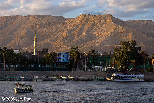 Life along the Nile River near Luxor, Egypt