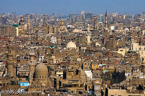 View of Old Cairo from the Citadel of Cairo, Cairo, Egypt
