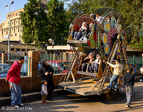 Ferris Wheel on streets of Cairo, Egypt