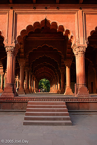 Diwan-i-Am, part of the Red Fort, a historic Mughal fort located in the Old Delhi area of Delhi, India