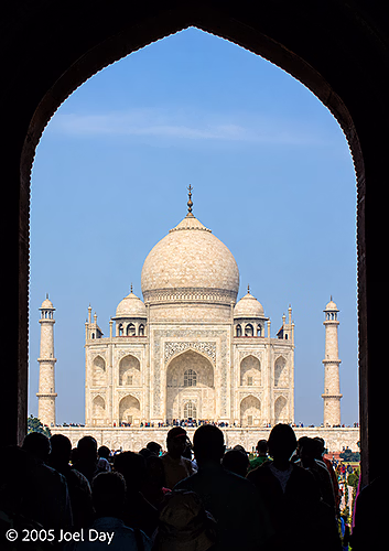 First Glimpse of The Taj Mahal, Agra, Uttar Pradesh, India