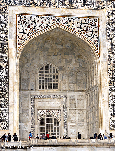 Details of the Taj Mahal, Agra, Uttar Pradesh, India