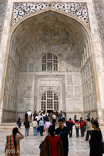 Details of the Taj Mahal, Agra, Uttar Pradesh, India