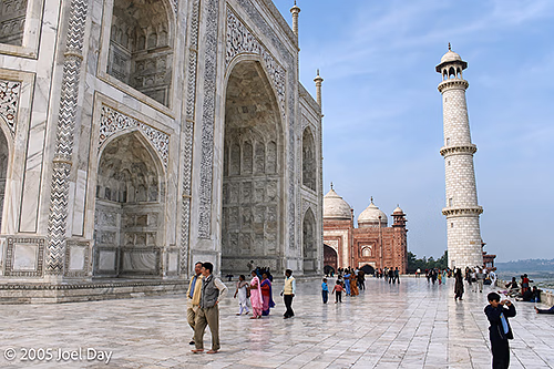 Details of the Taj Mahal, Agra, Uttar Pradesh, India