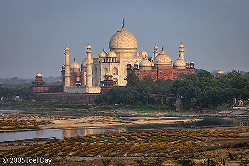 Taj Mahal, as seen from Agra Fort, Agra, Uttar Pradesh, India