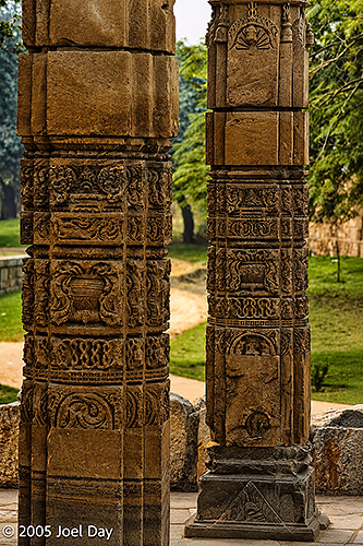 Monuments and Buildings of the Qutb Minar complex (finished in 1368), Delhi, India