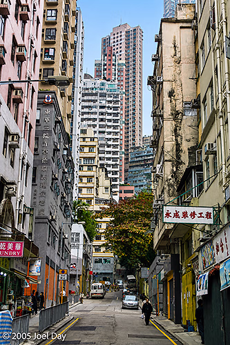 City Streets of Hong Kong, China