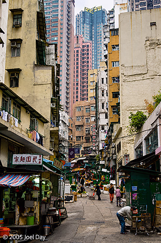 City Streets of Hong Kong, China