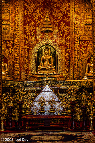 Thai Buddhist Shrine in Chiang Mai, Thailand