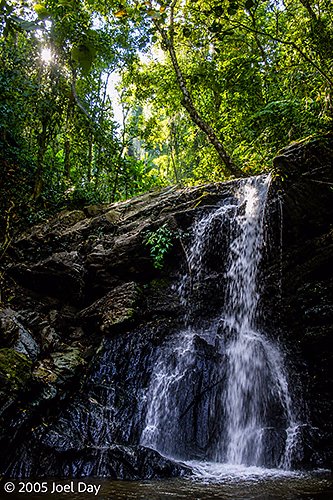 Jungle Waterfall near the Thai-Burma Border, Chiang Mai Province, Thailand