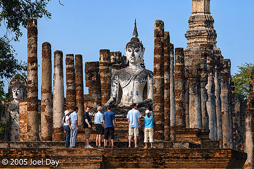Sukhothai Temple ruins, former capital of the Sukhothai Kingdom (also known as the Kingdom of Siam), Sukhothai, Thailand