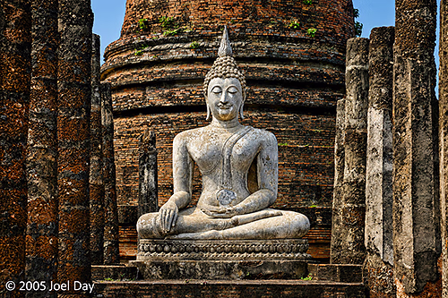 Sukhothai Temple ruins, former capital of the Sukhothai Kingdom (also known as the Kingdom of Siam), Sukhothai, Thailand