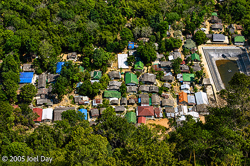 View of settlement as seen from Tiger Cave Temple (Wat Tham Suea), Krabi Province, Thailand