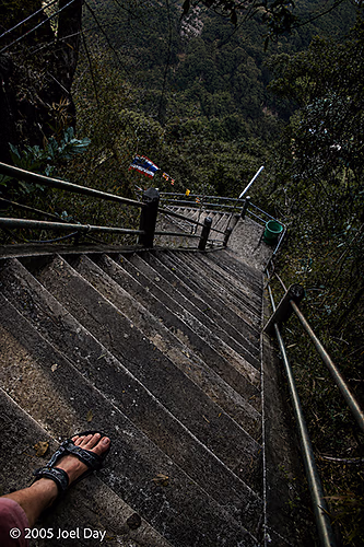 1,237 steps down from the Tiger Cave Temple (Wat Tham Suea), Krabi Province, Thailand