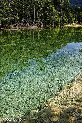 Crystal Clear Pool near the Tiger Cave Temple (Wat Tham Suea), Krabi Province, Thailand