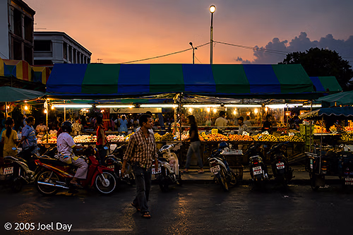 Fresh Produce in Night Market in Krabi, Thailand