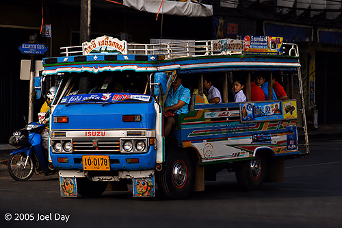 Commuters in Krabi, Thailand