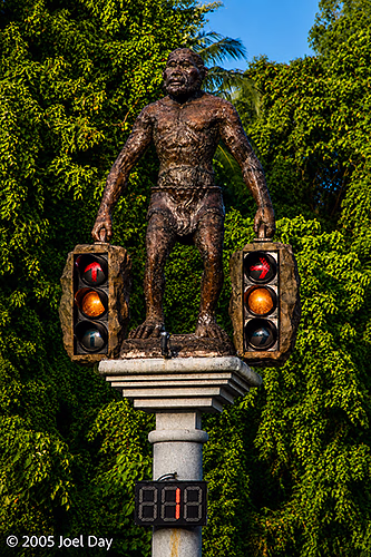 Gorilla Traffic Lights in Krabi, Thailand