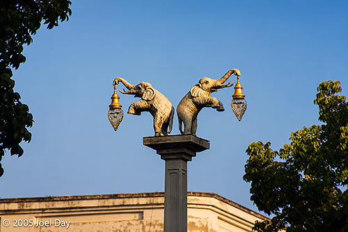 Elephant Streetlights in Krabi, Thailand