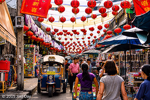 Chinatown street in Bangkok, Thailand