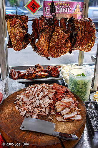 Food stall on streets of Bangkok, Thailand